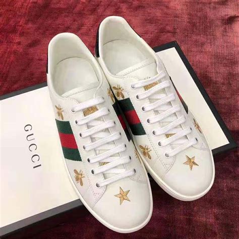 gucci sneakers with bees|gucci bees and stars sneakers.